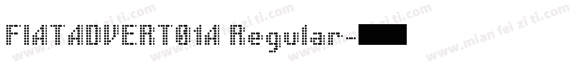 FIATADVERT01A Regular字体转换